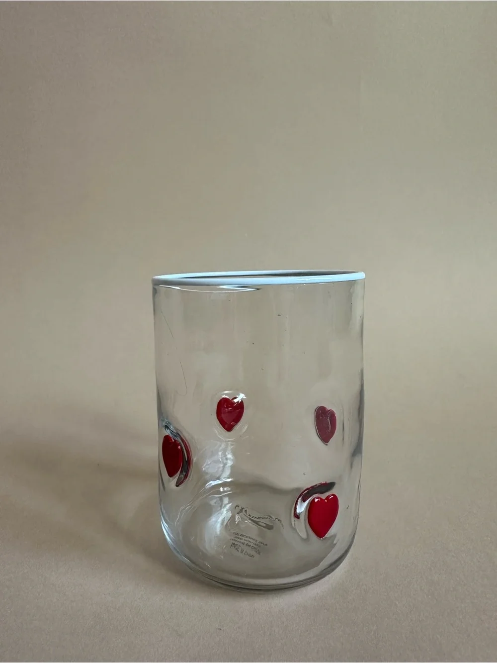 Anthropologie Icon Juice Glass Valentine Collection Set of 3 - Lips and 2 Hearts